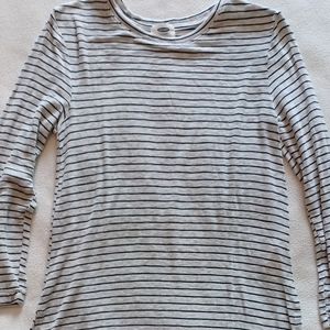 Gray and black striped tunic (NWOT)